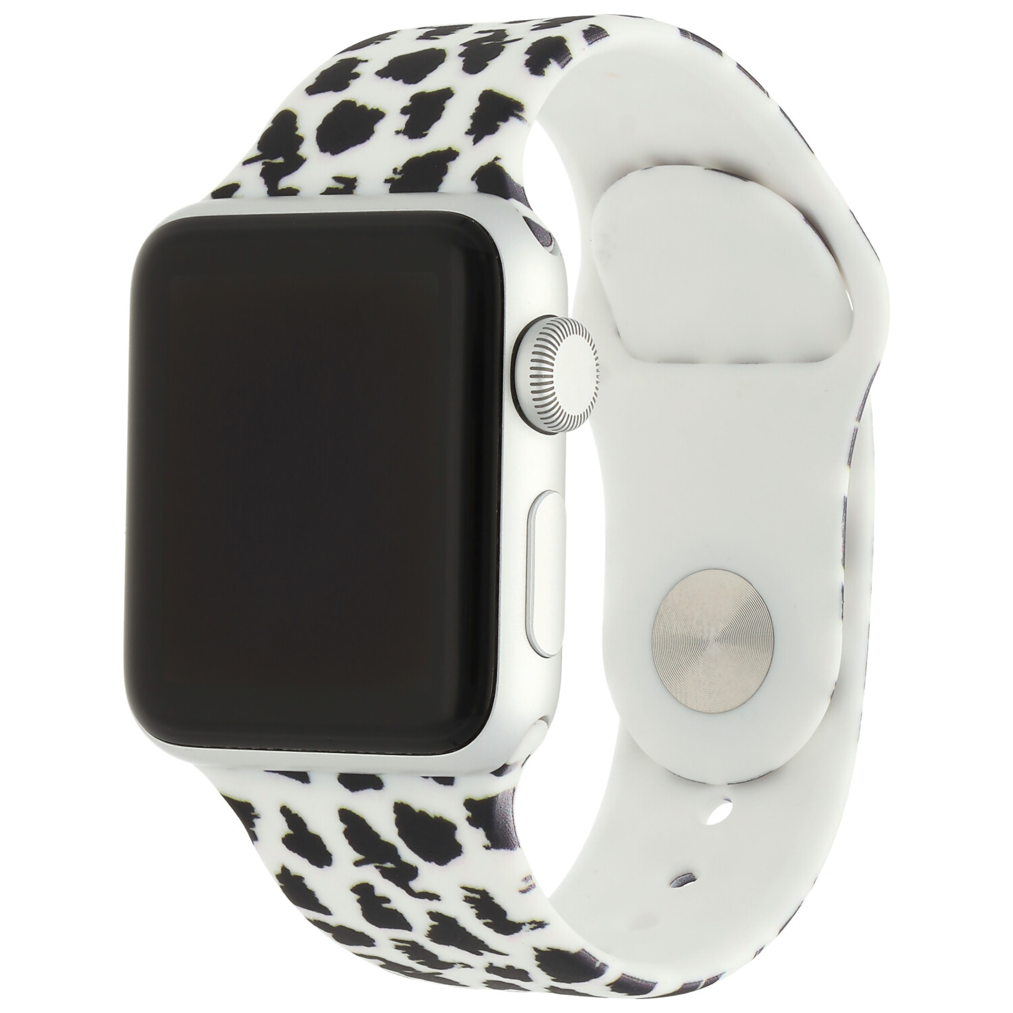 Apple Watch Print Sport Band - Luipaard Wit
